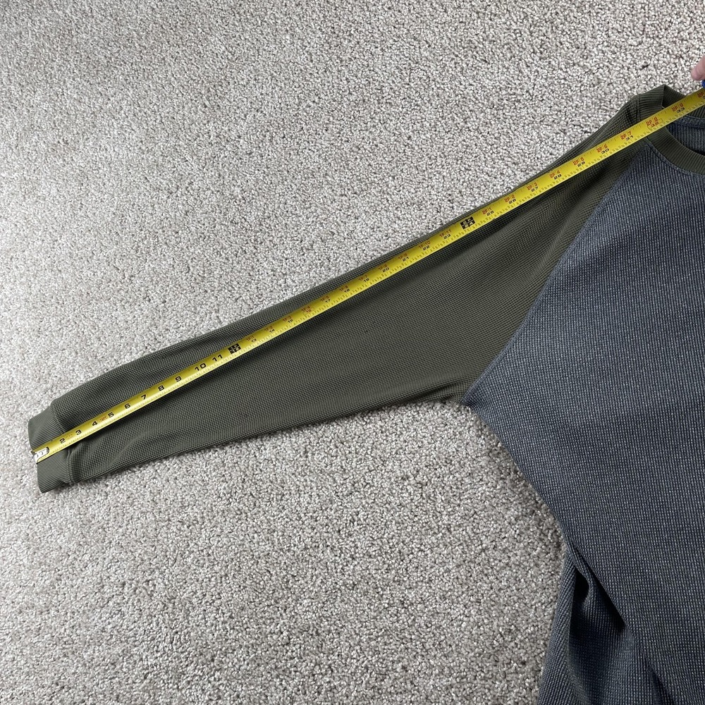 Under Armour Shirt Mens XL Gray Thermal Waffle Knit Long Sleeve Athletic Top - Picture 8 of 10